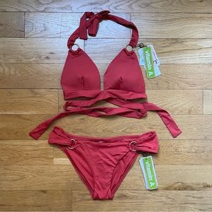 NWT Vitamin A ‘Sirena’ bikini top (size: 6) & bottom (size: 8)